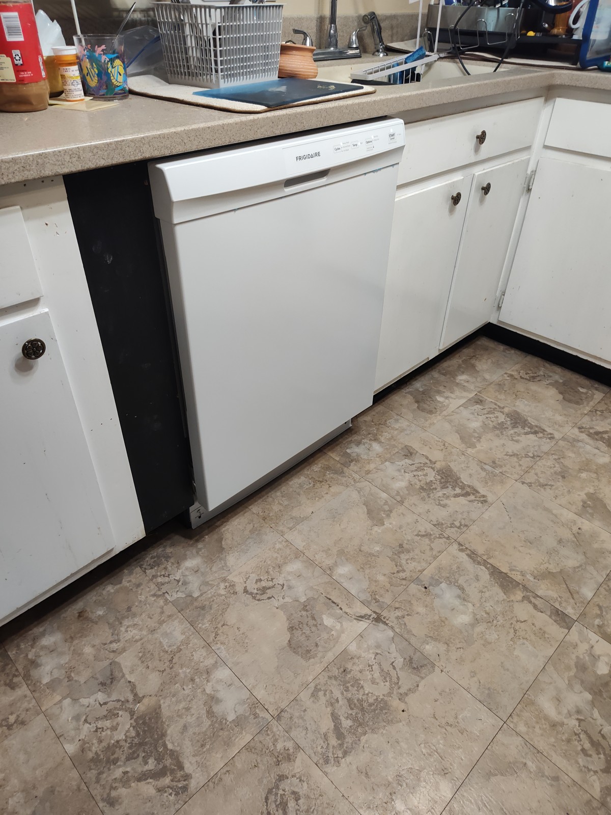 New dishwasher installed where there was none